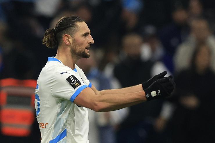 Adrien Rabiot con la maglia dell'Olympique Marsiglia