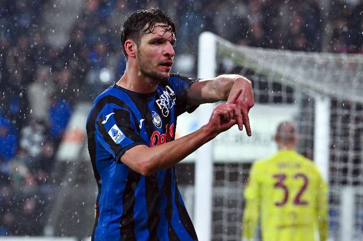 Berat Djimsiti esulta dopo un gol