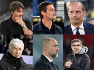 Conte, Chivu, Allegri, Gasperini, Tudor, Juric