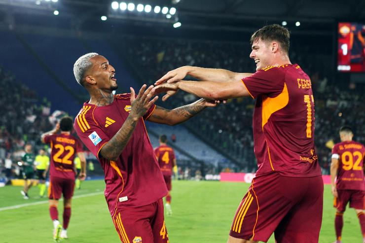 Ferguson e Wesley che esultano