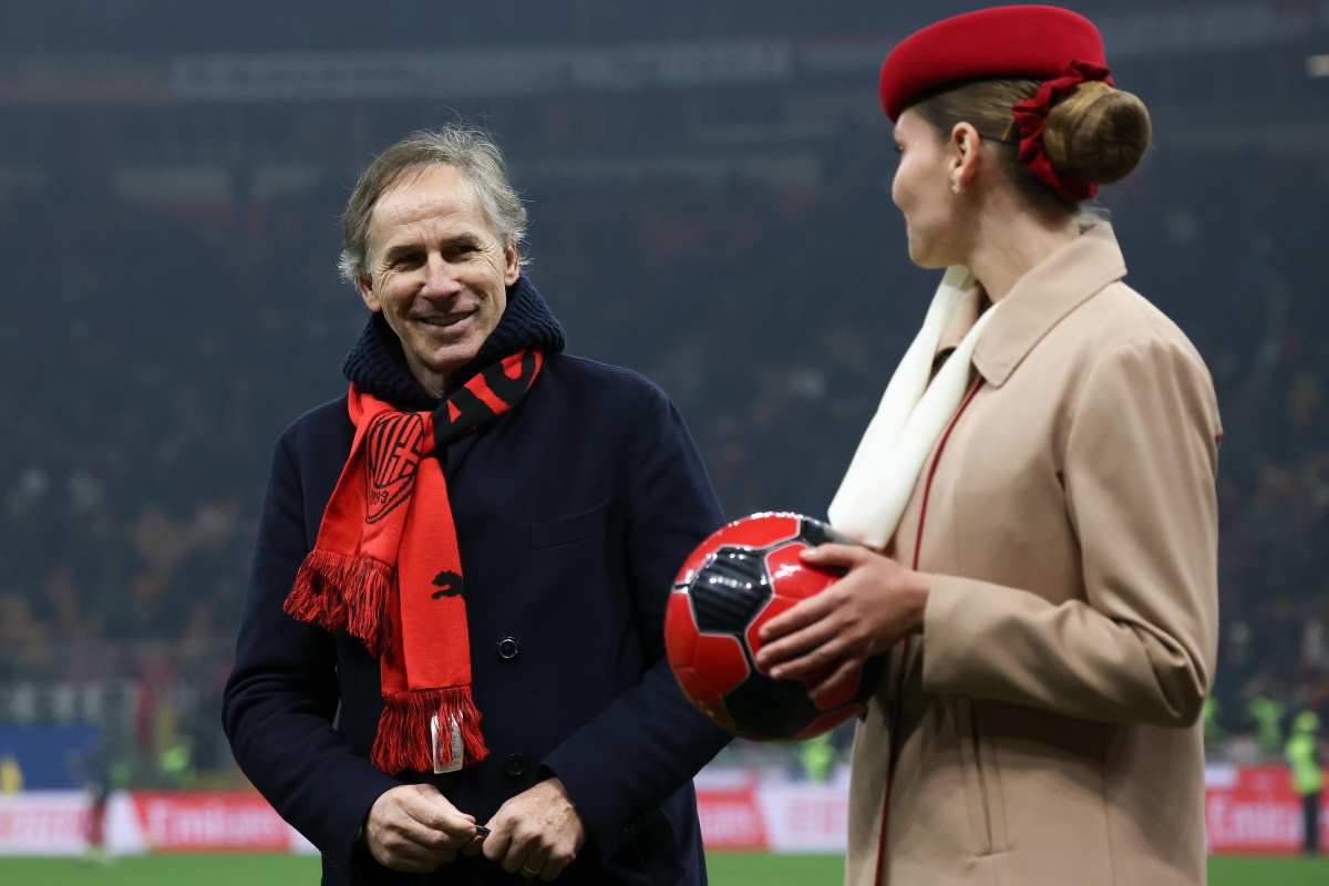 Franco Baresi nel corso del 125mo anniversario dalla nascita del Milan