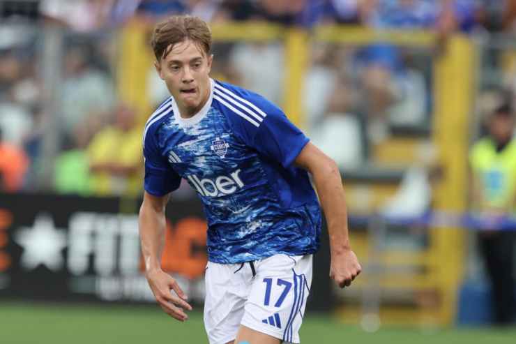Jesus Rodriguez in azione con la maglia del Como
