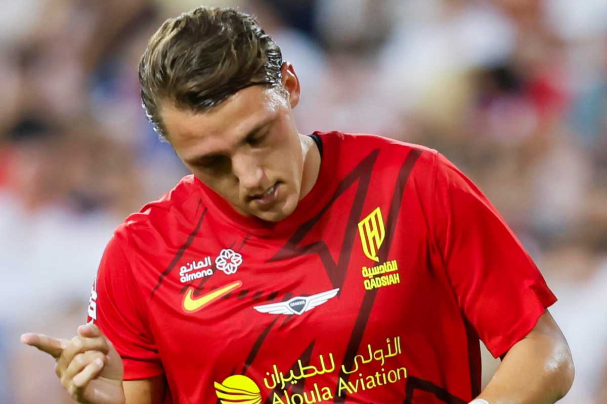 Mateo Retegui esulta dopo un gol con la maglia dell'Al Qadisiah