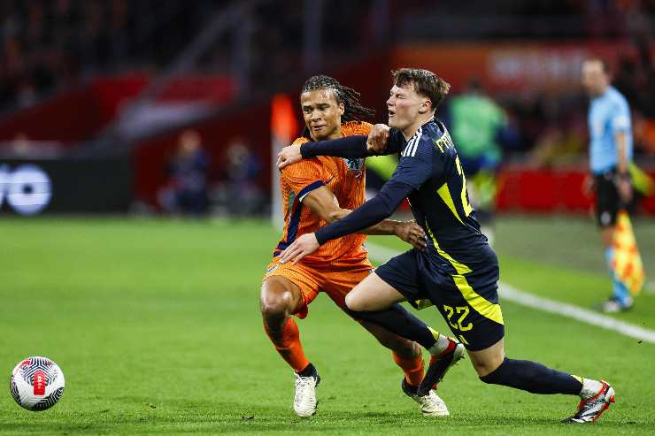 Nathan Patterson in azione con la maglia della Scozia