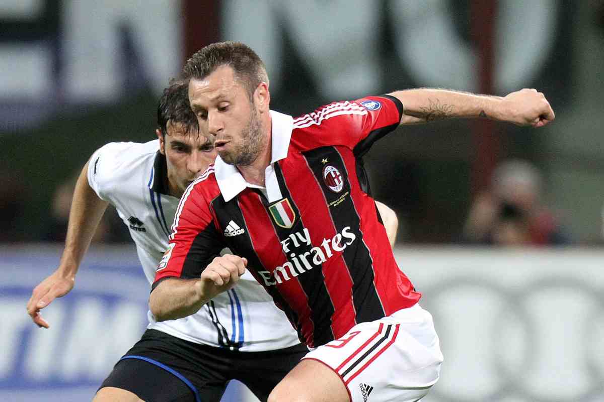 Antonio Cassano con la maglia del Milan