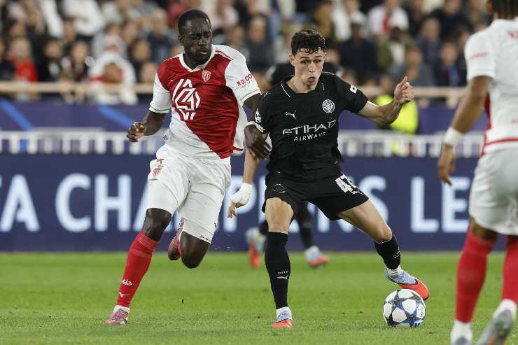 Jordan Teze in azione con il Monaco
