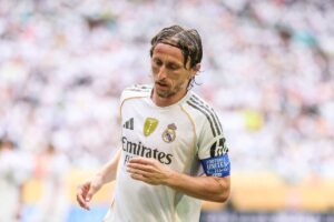 Luka Modric con la maglia del Real Madrid