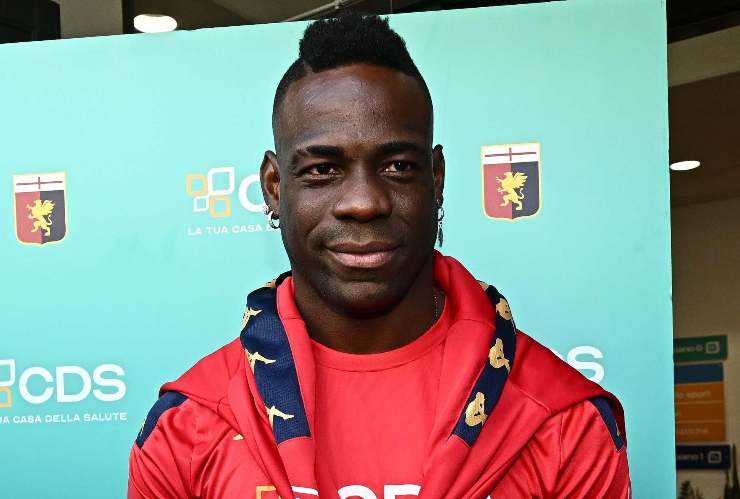 Mario Balotelli in primo piano ai tempi del Genoa