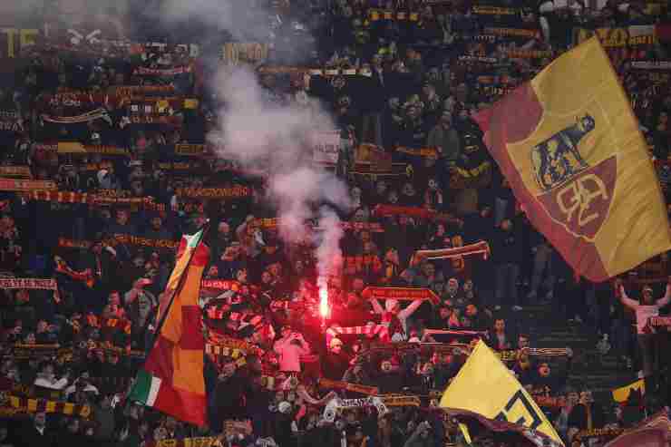 I Tifosi della Roma in Curva Sud