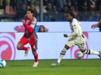 Tommaso Barbieri in azione palla al piede