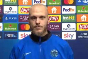 Dimarco ai telefoni della TV